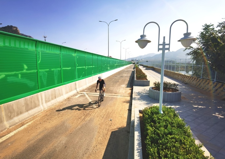 仲宫立交桥观景平台试运行,市民可一览卧虎山水库风貌