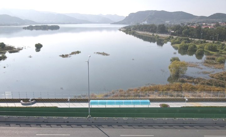 仲宫立交桥观景平台试运行,市民可一览卧虎山水库风貌