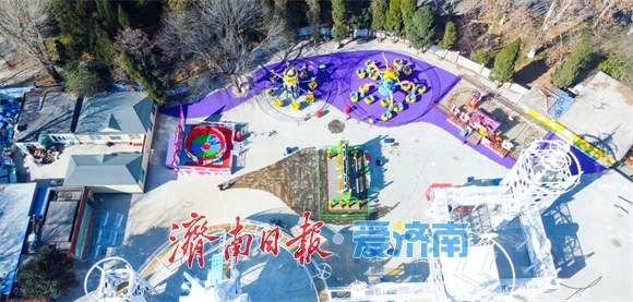 济南百花公园游乐场升级,预计3月份改造完成
