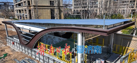 轨道交通4号线地下车站出入口初露端倪