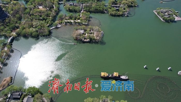 “泉城蓝”持续在线 大明湖颜值爆表