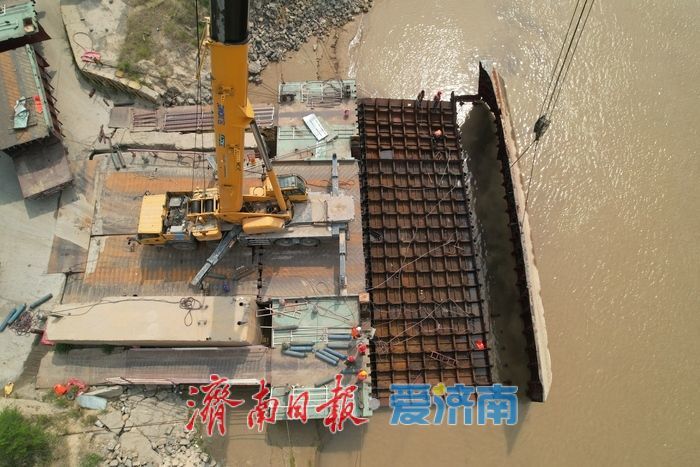 正式退出历史舞台,济北黄河浮桥顺利拆除