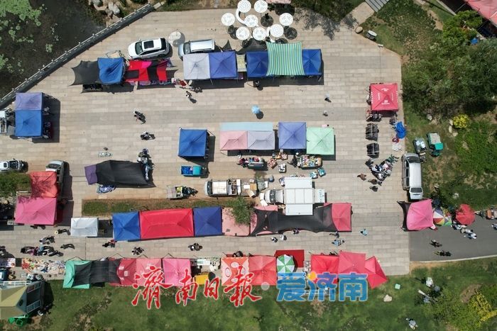 市集烟火惠民生,济南华山脚下新集开市