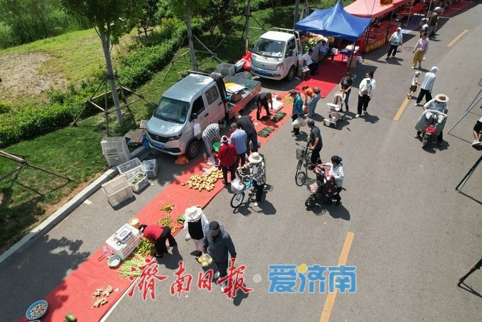 市集烟火惠民生,济南华山脚下新集开市