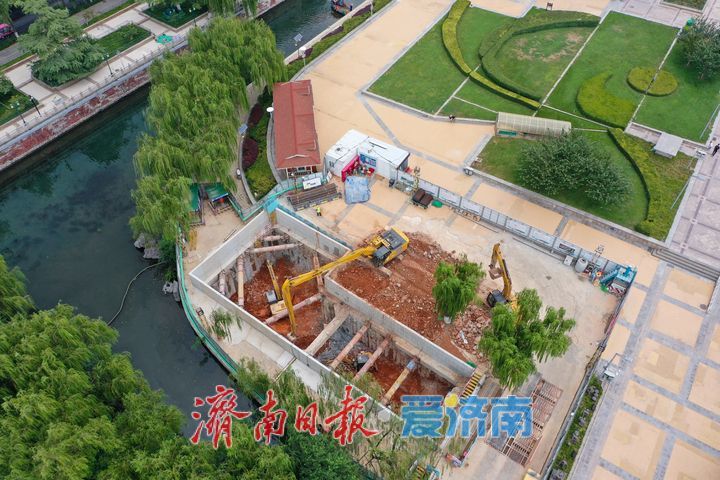 项目强省会｜趵突泉公园直连泉城广场地下通道建设稳步推进