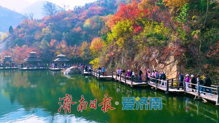 一年四季 泉在济南丨九如山秋日画卷徐徐展开，泉润红枫色彩斑斓
