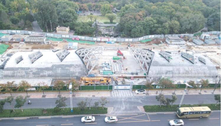 项目强省会|济南轨交4号线最“浅”车站主体结构全部完工