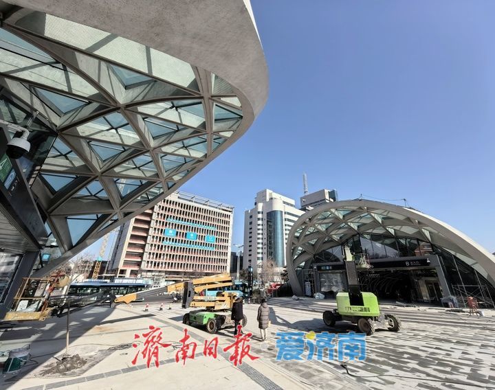 济南轨交4号线通车运营在即，泉城公园北入口恢复通行