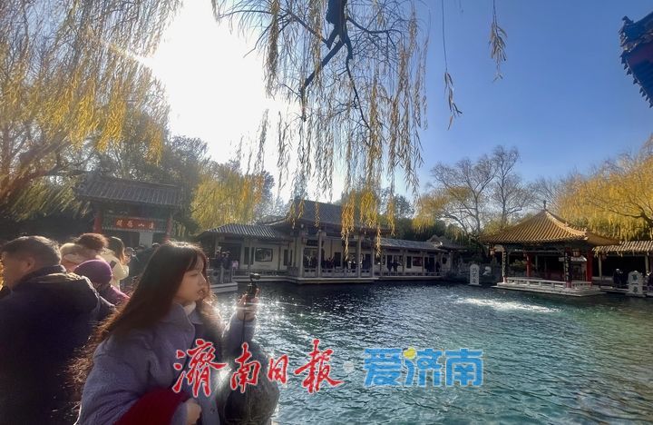 一年四季 泉在济南｜济南趵突泉水位同比上涨1.29米 冬日泉水欢腾引客来