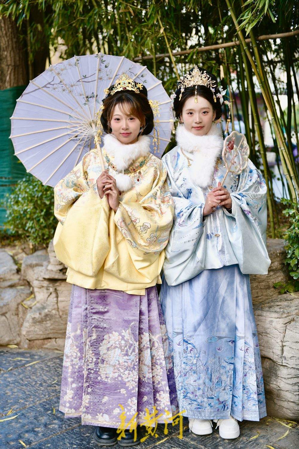 一年四季 泉在济南|泉城冬韵邂逅华服之美 泉畔兴起明制古装打卡热