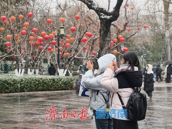 一年四季 泉在济南丨趵突泉畔花灯初绽，泉城年味渐浓