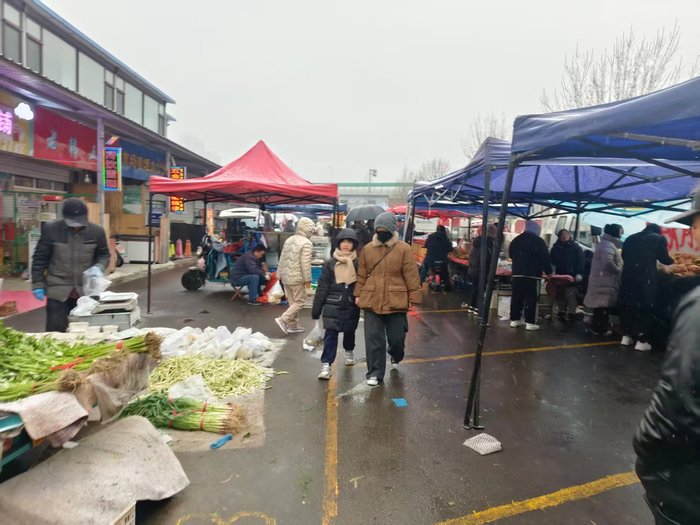 记者探访:雪落泉城菜市暖,蔬菜供应充足价格平稳