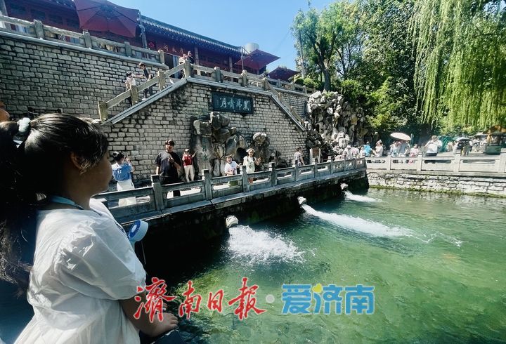 一年四季 泉在济南丨暑期亲泉纳凉 黑虎泉畔人气旺