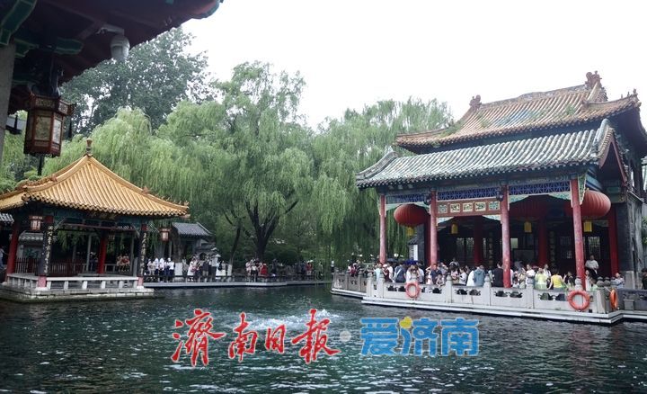 雨润泉城 趵突泉喷涌欢畅“水涌若轮”