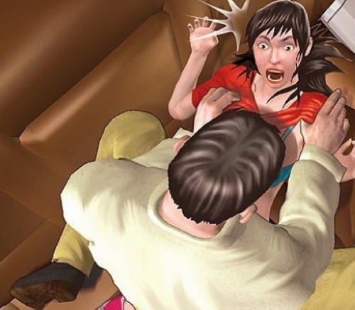 武松杀嫂雕像露胸露<em>私处</em>PK智障女遭55岁男强