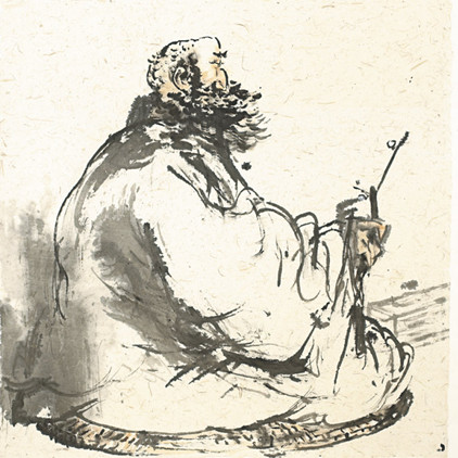 张宜《高僧像》