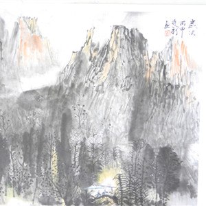 董廷新《水墨山水三》