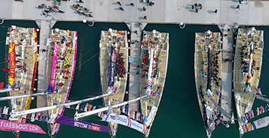 克利伯环球帆船赛青岛站起航