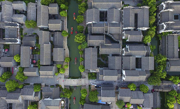 山东台儿庄：舟楫摇曳游古城