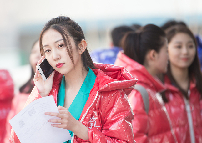 高清：山艺播音与主持专业考试 美女云集