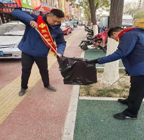 助力创建全国文明城市 聊城福彩志愿者在行动