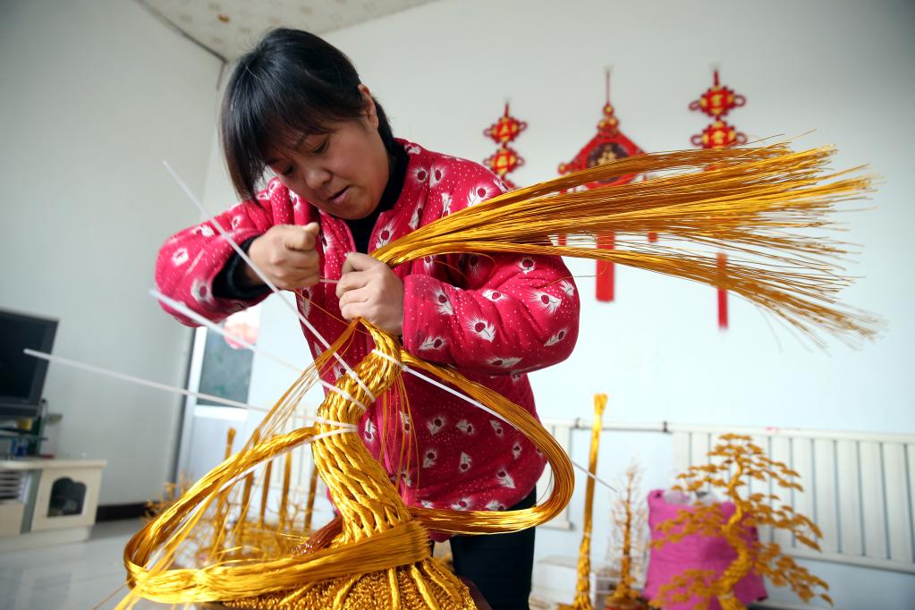 山东滨州：足不出户“挣工资”